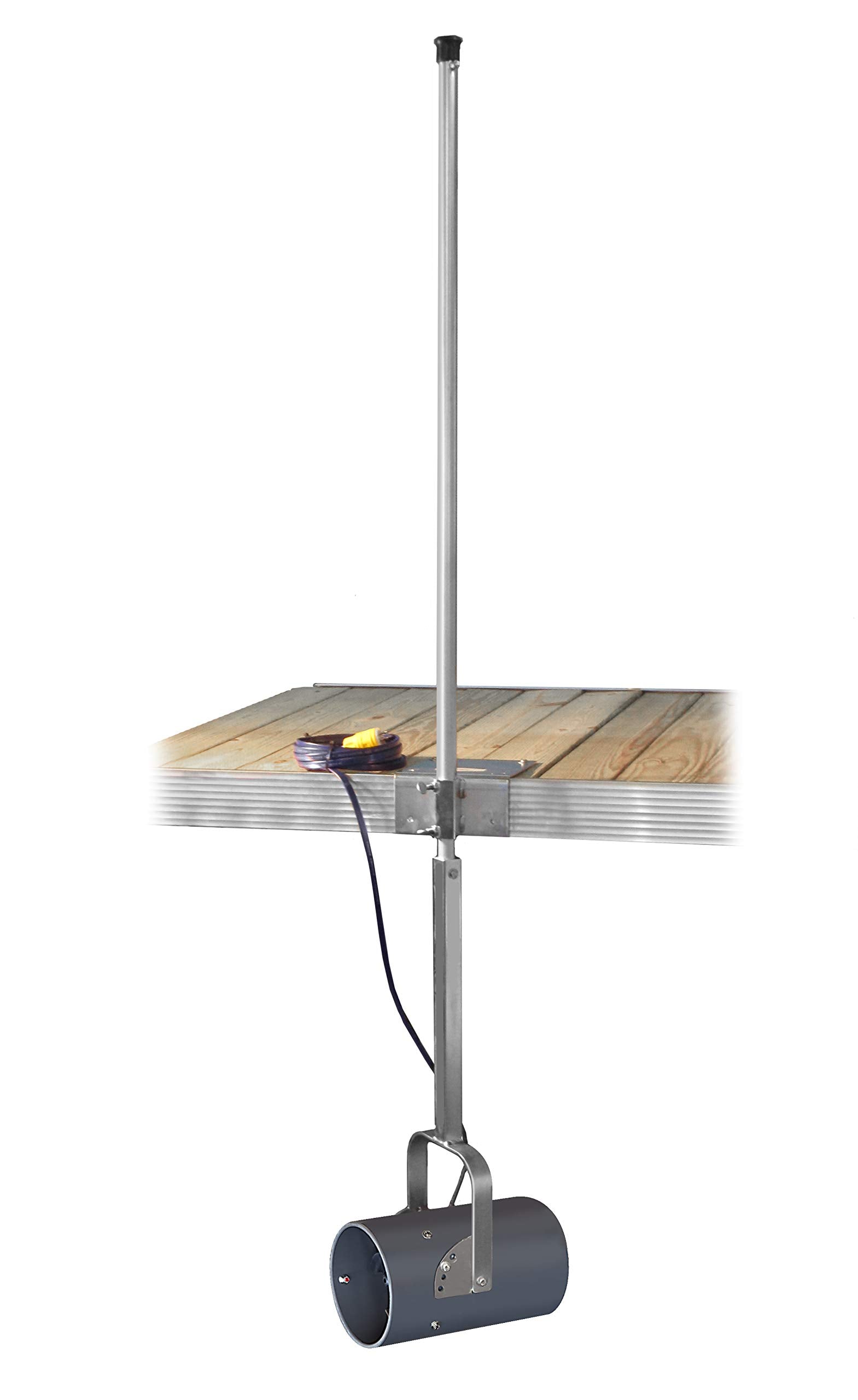 Aerator Scott De-Icer for Lakes & Ponds | 1 Horse Power 115V Stainless Steel | 25 ft. Electric Corded Cable Included with Dock Mount Assembly | Made in USA