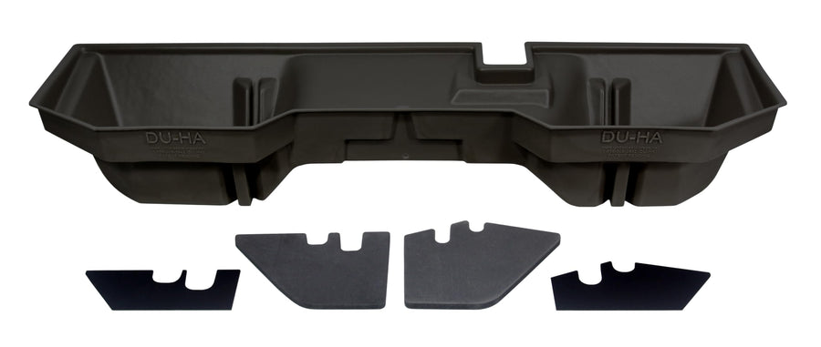 Under Seat Storage DuHa 30017 fits 2002-2024 Ram 1500 & 2003-2026 2500/3500 Quad Cab/Crew Cab (Classic Body) w/o Factory Subwoofer | Black Heavy Duty Back Seat Organizer