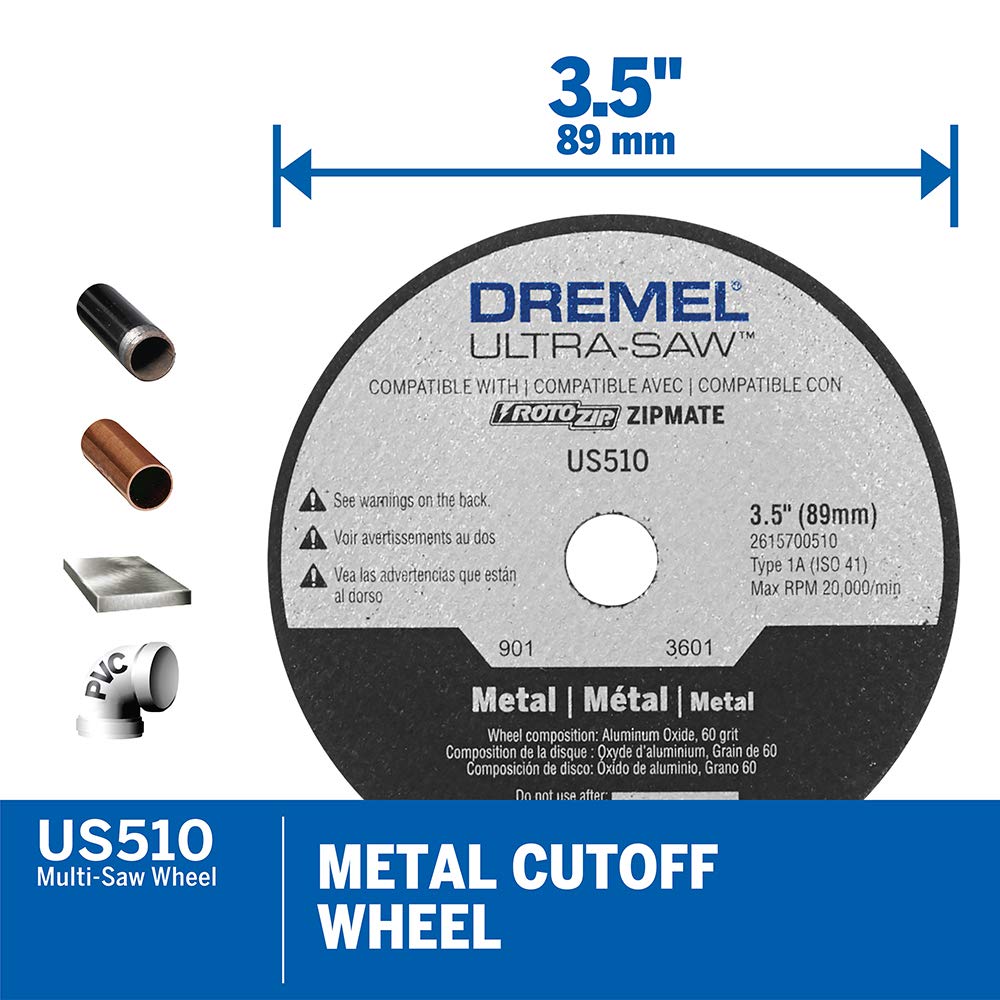 Dremel Ultra-Saw US40 Corded Compact Tool Kit with 3 Cutting Wheels and Auxiliary Handle