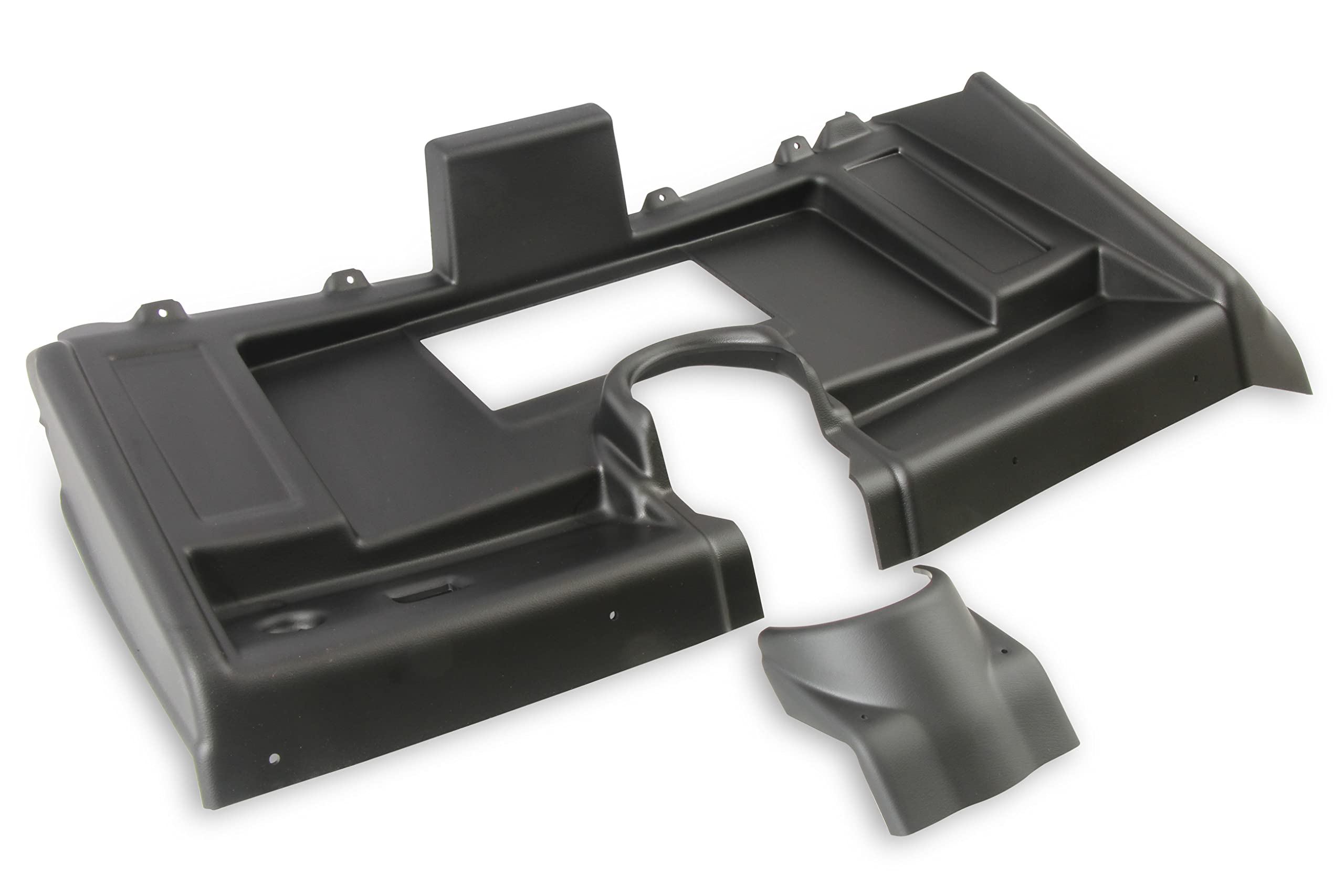 Dash Bezel Holley EFI 553-381 - without A/C Vent Openings - Black