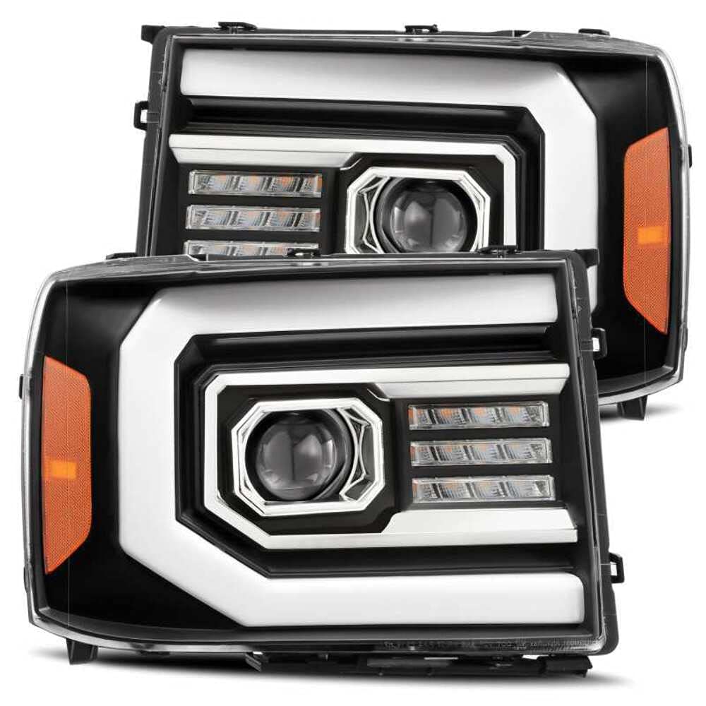 880606 AlphaRex USA Pro Series Projector Headlights fits GMC Sierra 1500,Clear