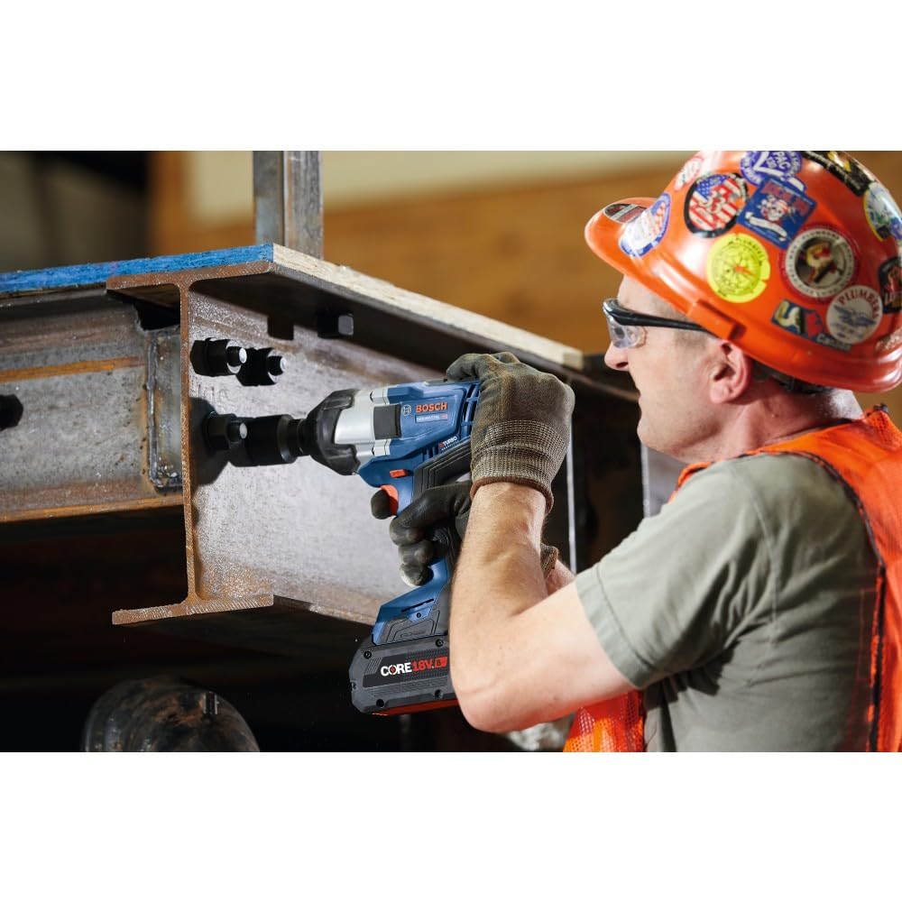 BOSCH PROFACTOR™ GDS18V-770CB14 18V Connected 3/4 In. Impact Wrench Kit with Friction Ring and Thru-Hole and (1) CORE18V® 8 Ah High Power Battery