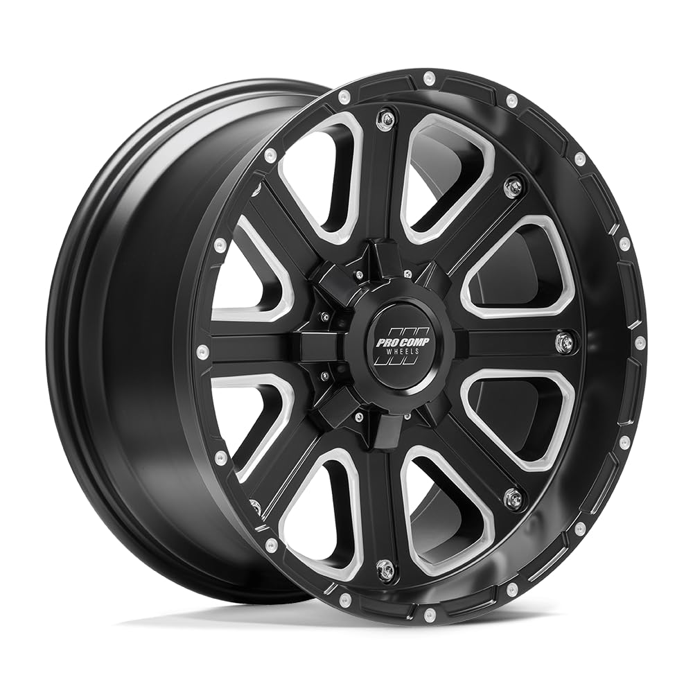 Pro Comp PXA72 Alloys 17X9 5X5/5.5 S-BLK MILL -6MM - PXA5172-7905