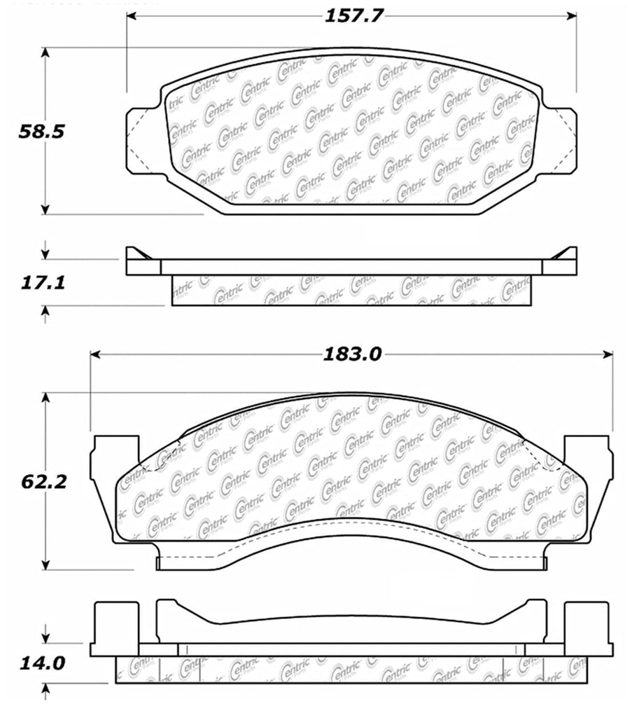 StopTech Truck & SUV Pad 319.00500