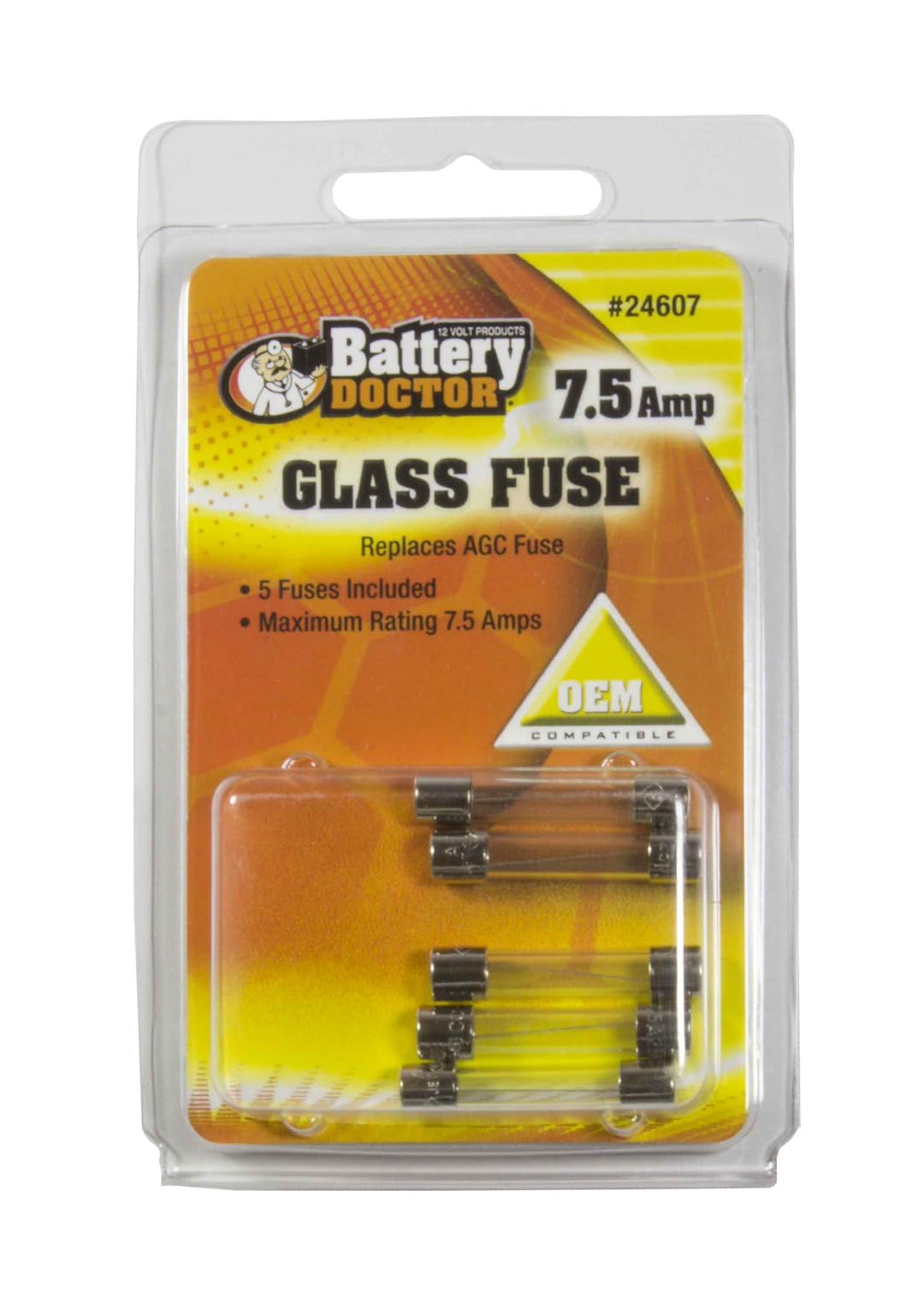 AGC Glass Fuse WIRTHCO Engineering 24607, 5 Pack