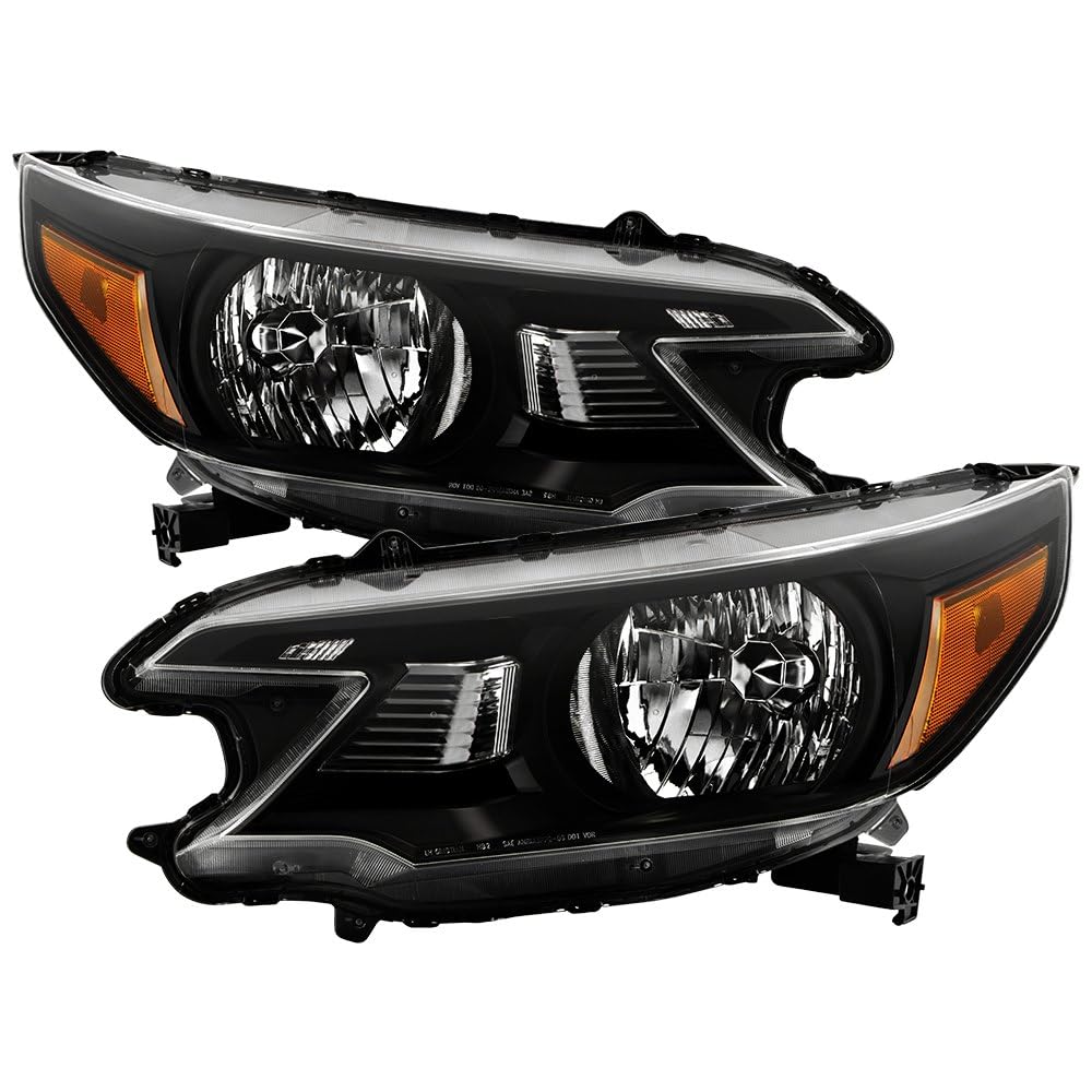 Honda CRV 2012-2014 Spyder (OE) Halogen Models - OEM Style Headlights- Low Beam-HB2(Not Included) ; High Beam-HB2(Not Included) ; Signal-1157NA(Not Included) - Left