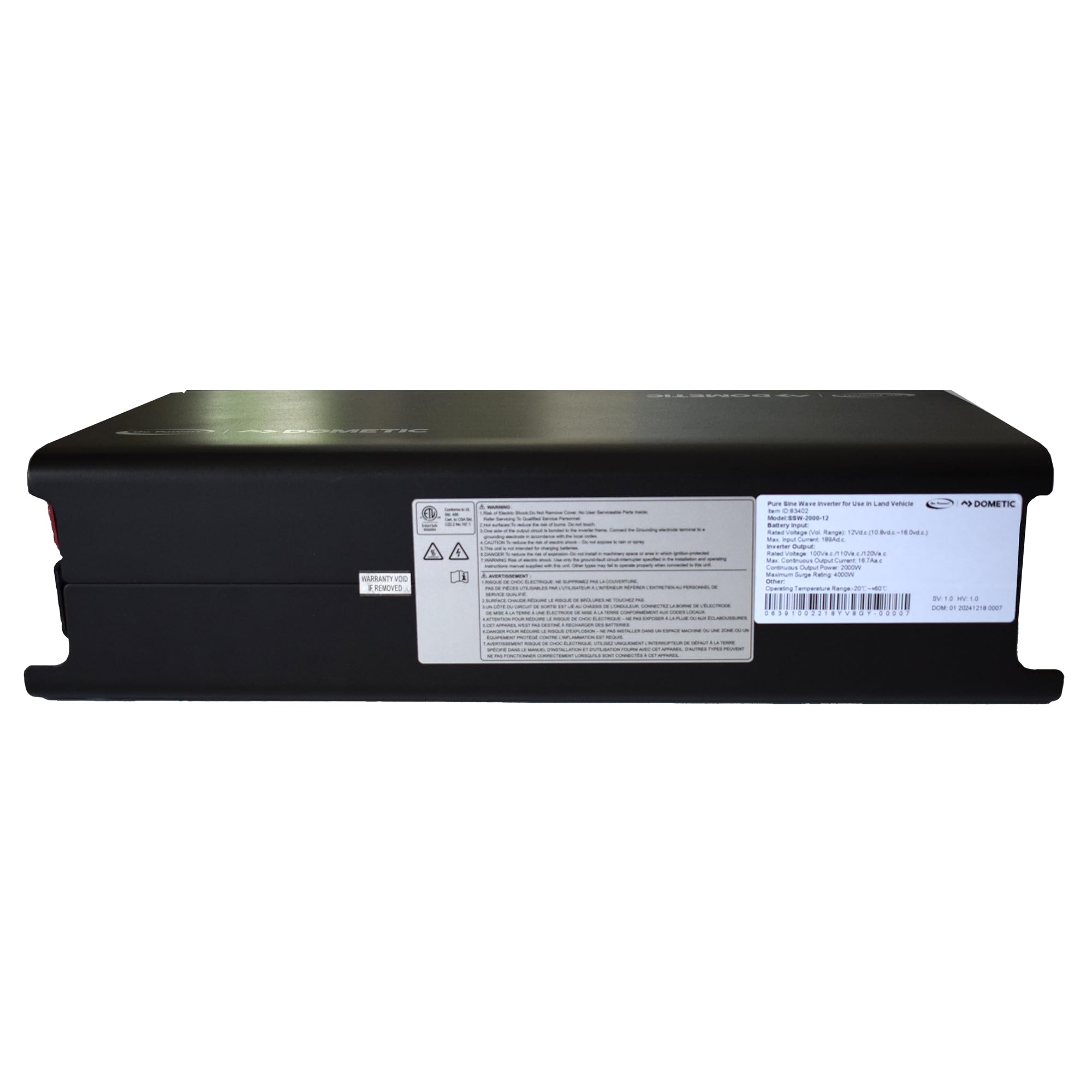 Smart Sine Wave Power Inverter Go Power SSW-2000-12 – 2000W Continuous Power, 4000W Surge Capacity, GFCI Outlet, Pure Sine Wave Technology for Versatile and Portable Applications
