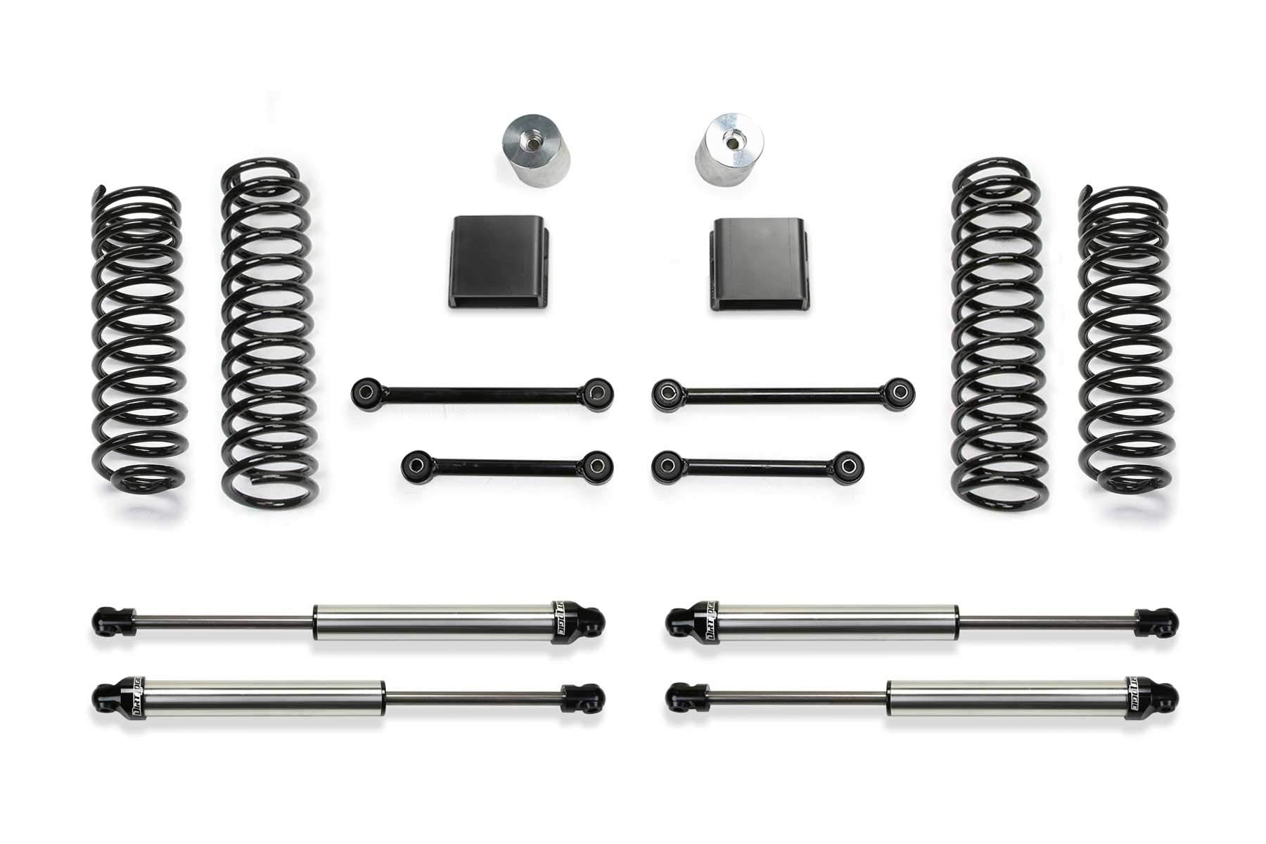 20-21 Jeep JT Fabtech 4WD Diesel 3in Sport II System w/DLSS SHKS (K4193DL)