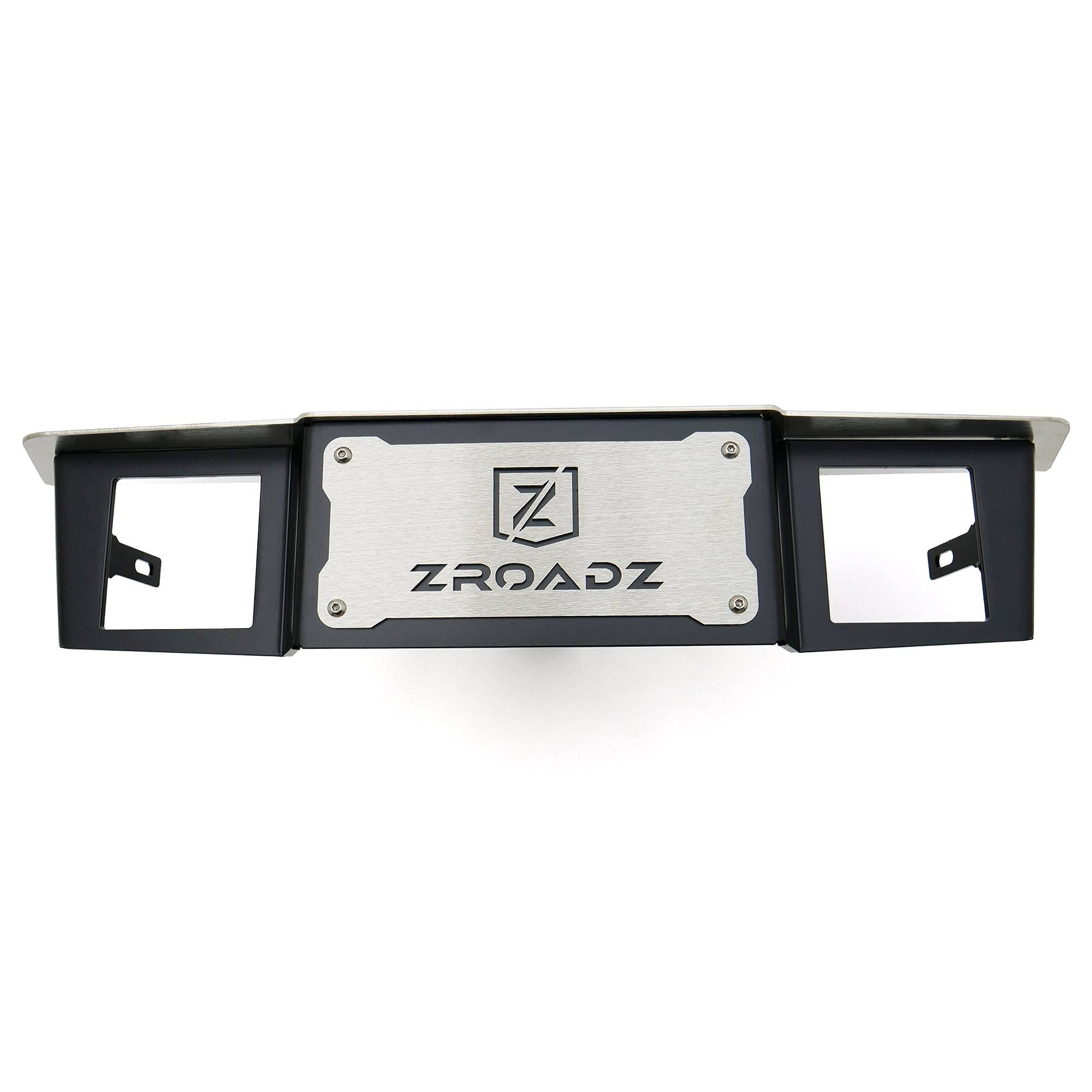 ZROADZ Universal 2" Hitch Step Kit LED - Black Mild Steel Bolt-On, No Drilling - Includes (2) 3 Inch LED Pod Lights and Universal Wiring Harness - PN#Z390010-KIT