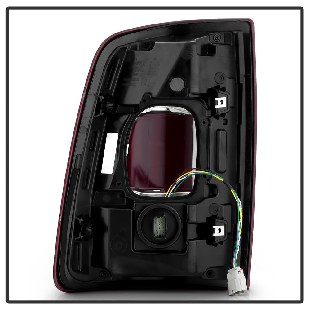 Dodge Ram 2500 Spyder (POE) 19-24 w/Blind Spot Detection Ready (No Module) Red Bezel LED Tail Light - OE Right