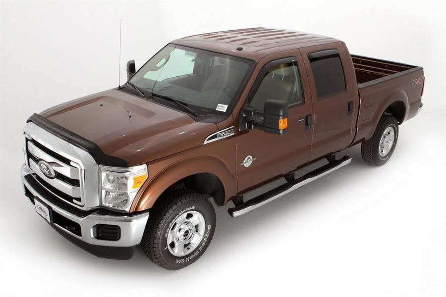 Auto Ventshade Outside Mount Rain Guards For 1999 - 2016 Ford F-250/F-350 Super Duty, SUPERCAB ONLY | Window Vent Visors, Smoke, 4 pcs. - 94522