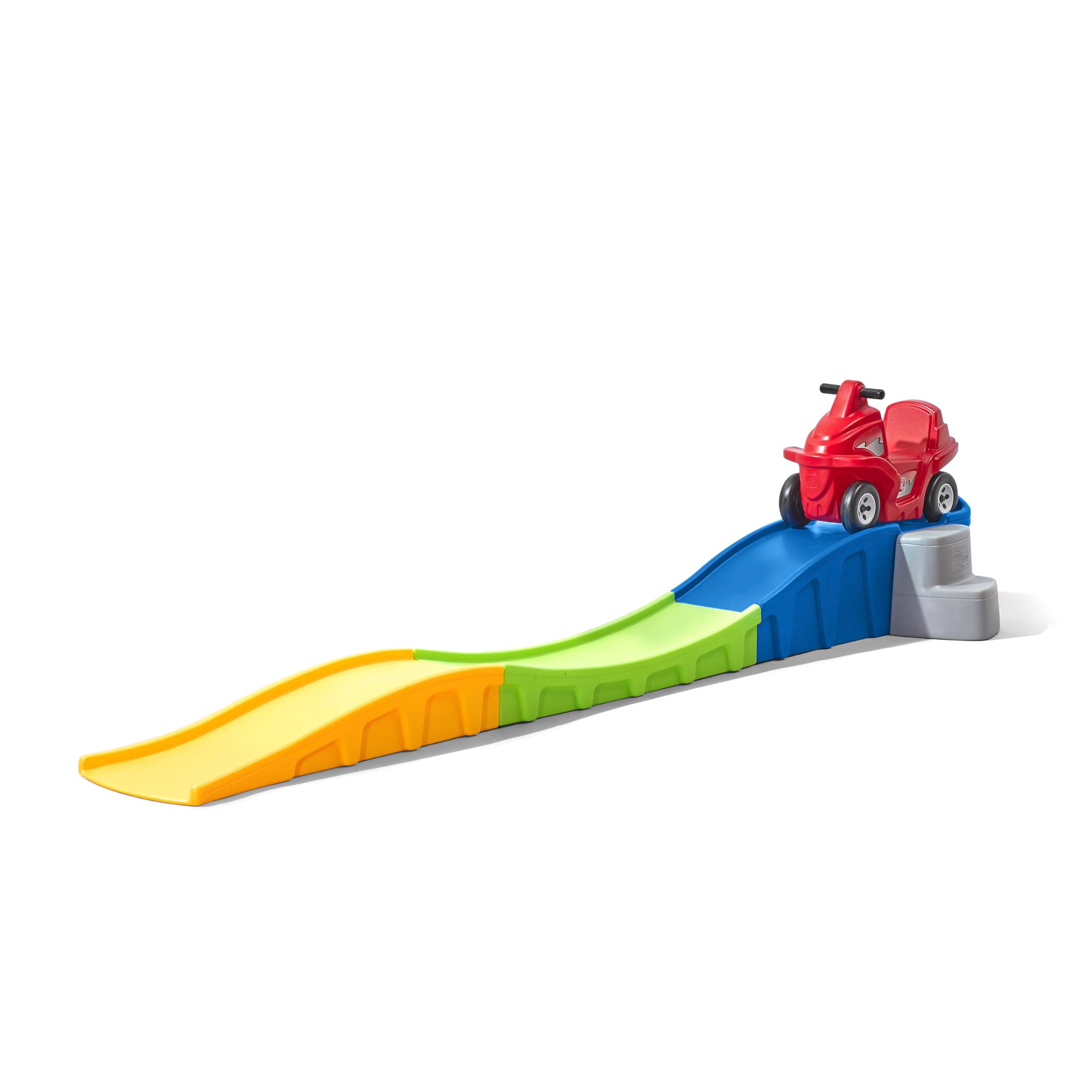 Step2 Up & Down Roller Coaster Anniversary Edition Kids Ride On Toy, Push Car, Indoor/Outdoor Playset, Made of Durable Plastic, Max Weight 50 lbs., For Toddlers 2-5 Years Old, Multicolor