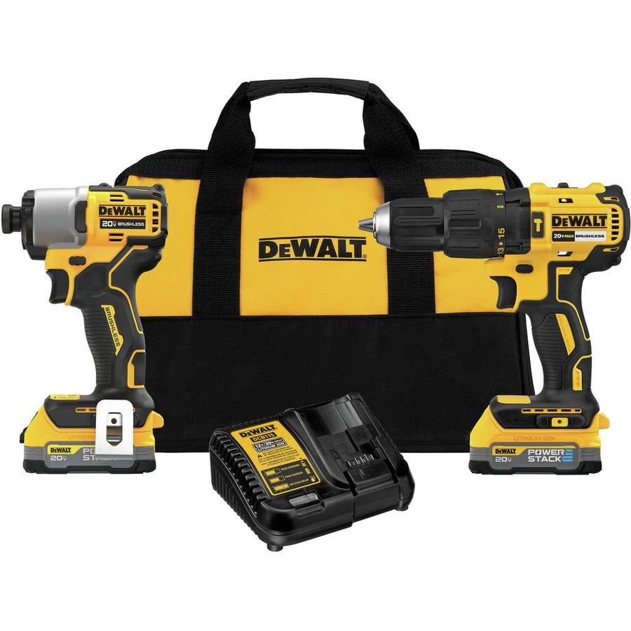 20V MAX* DEWALT Brushless Kit w/POWERSTACK Batteries (DCK276E2) 2-