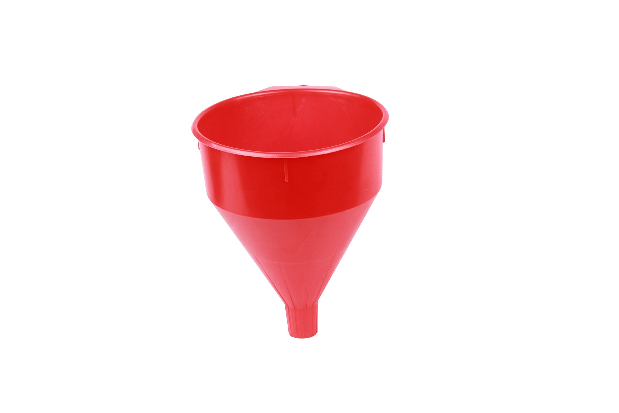 Funnel King WirthCo 32006 Red Polyethylene Funnel with Screen/Strainer, Funnel for Oil, Fuel, Gas, and Automotive, Large 6-quart Capacity