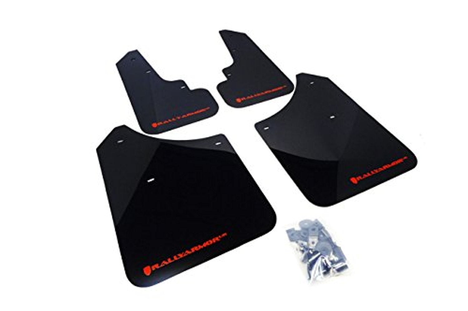 Mud Flap Rally Armor MF5-UR-BLK/RD Black, Red with Logo (2003-2008 Subaru Forester UR), 1 Pack