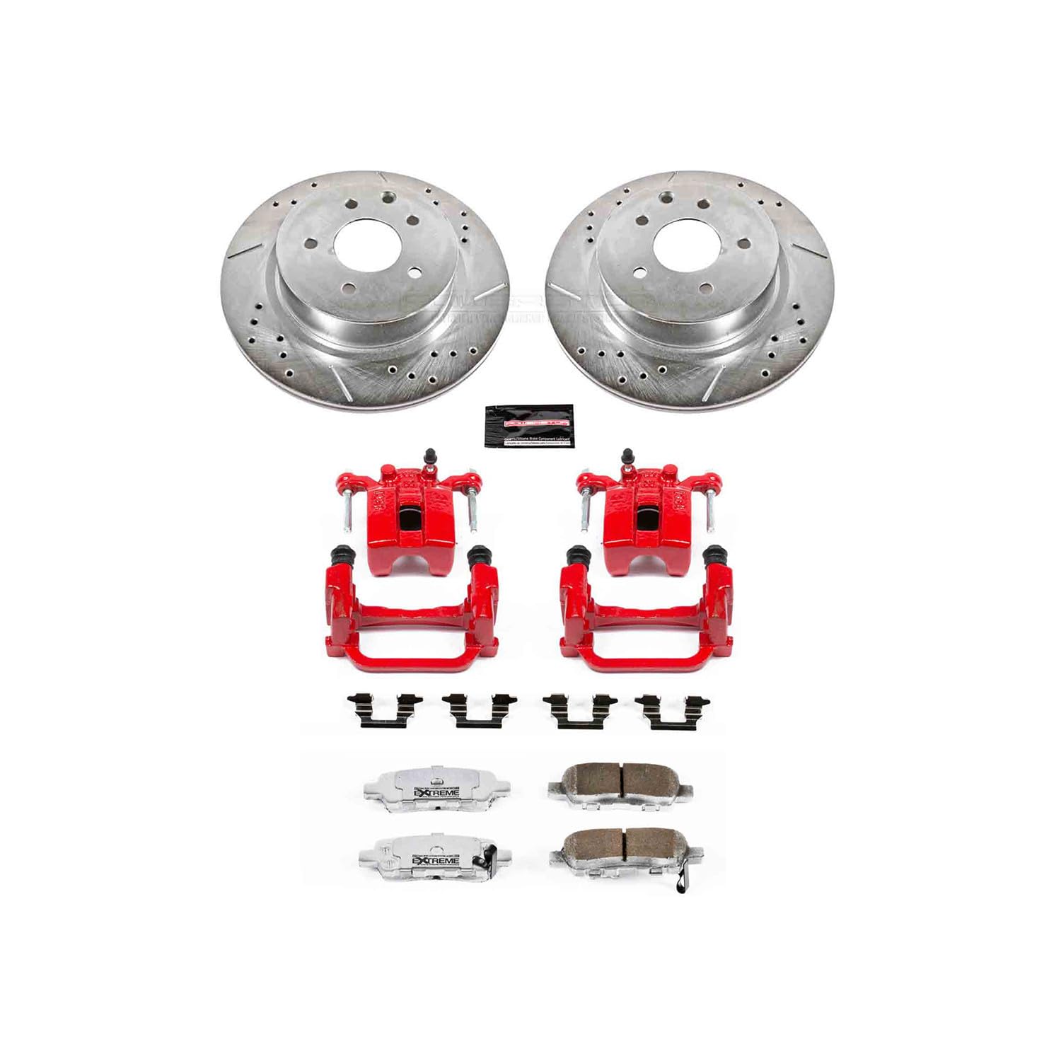 Power Stop Rear KC179-26 Z26 Street Warrior Brake Kit Infiniti Nissan