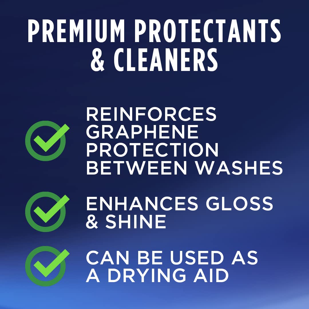 303 Products Detailer Graphene Spray, Enhances Gloss & Protection on Existing Coating, Sealants & Waxes, UV Protectant, Drying Aid, Add Ceramic Graphene Protection, Waterless Car Detailing Spray, 16oz