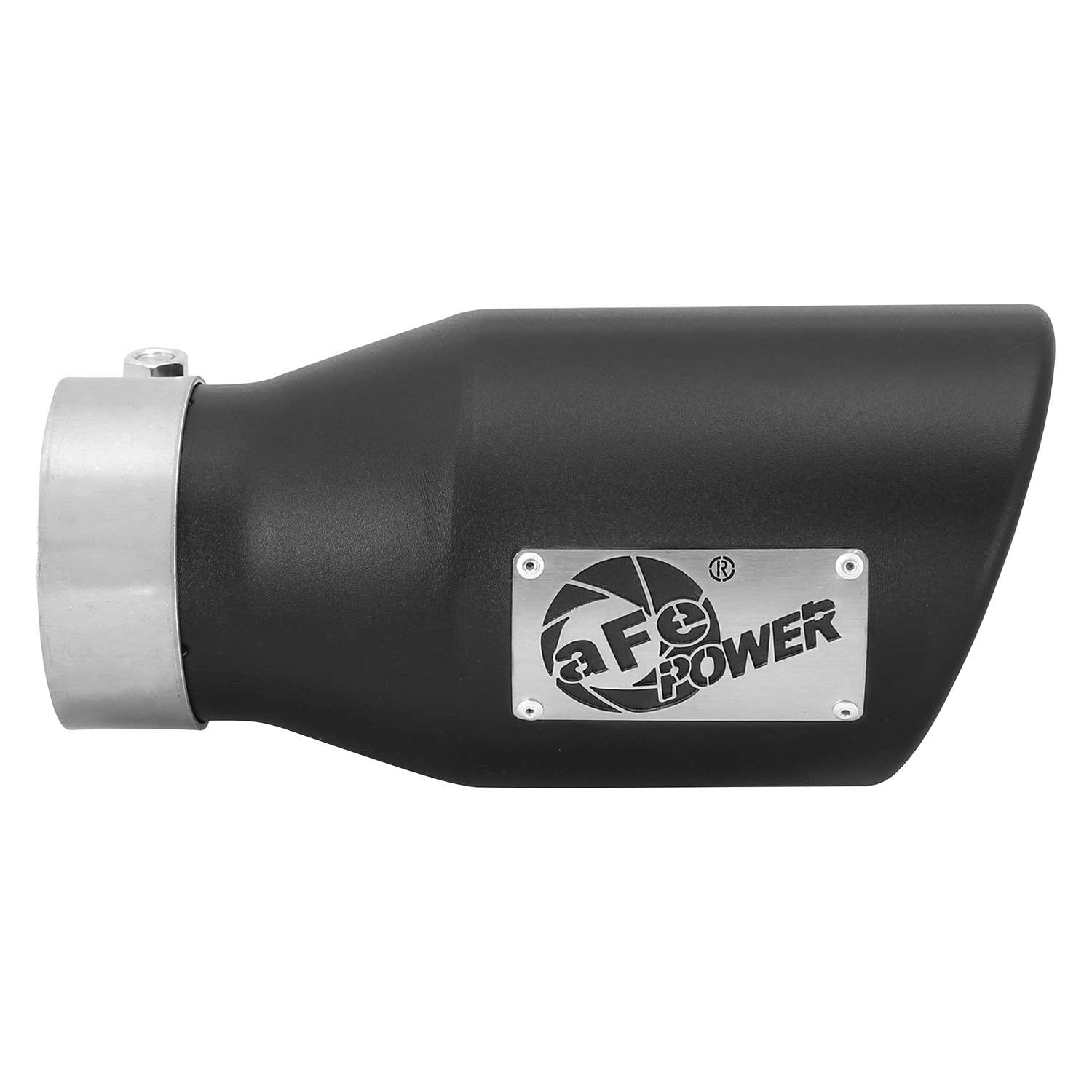 aFe Power 3" Inlet x 4-1/2" Outlet x 9" Length Stainless Steel Black Bolt-On Exhaust Tip 49T30451-B09