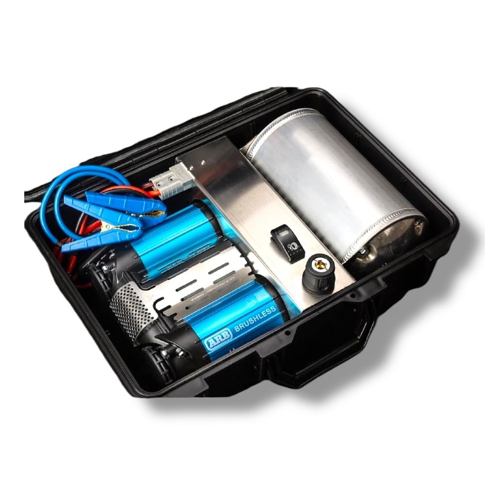ARB 12V Brushless Portable Air Compressor CKBLTP12 Premium Twin Motor On Board boasts 1.5X in Output