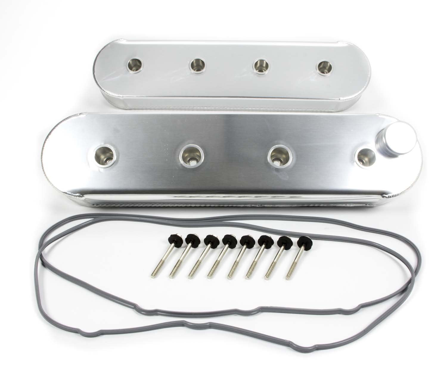 GM LS Milodon Fabricated Aluminum Valve Cover with O Coil Mounts