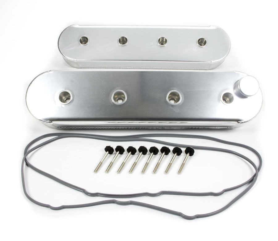 GM LS Milodon Fabricated Aluminum Valve Cover with O Coil Mounts