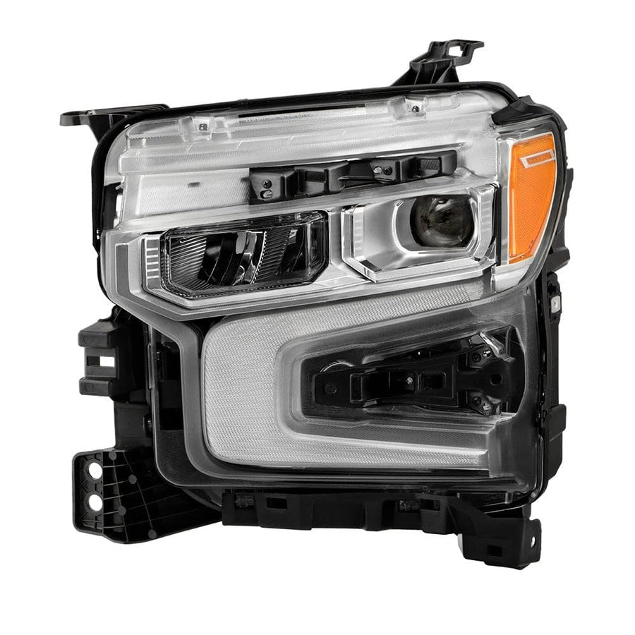 Chevy Silverado 22-24 1500 (LTZ RST W/Redline) LED Reflector (high Intensity) Spyder with LED Signature Curtain DRL and White Tracer Animation Headlight - OE Left