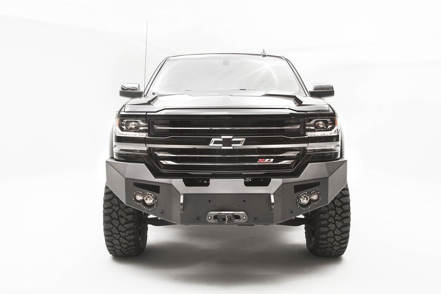 Fab Fours Premium Winch Front Bumper CS16-F3851-B Uncoated/Paintable w/No Guard [AWSL]