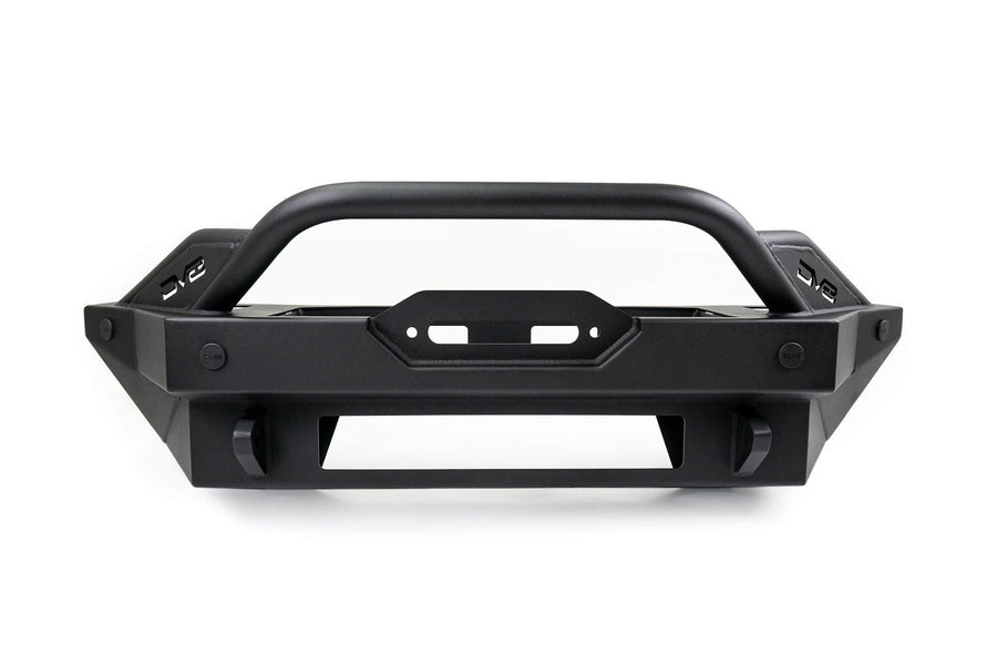 FS-15 Series DV8 Offroad Winch Front Bumper for 2021-2025 Ford Bronco | Works with OEM Parking Sensors | Adjustable Bull Bar Light Tabs | Combine with our Add On Wings & Steel Front Skid Plate