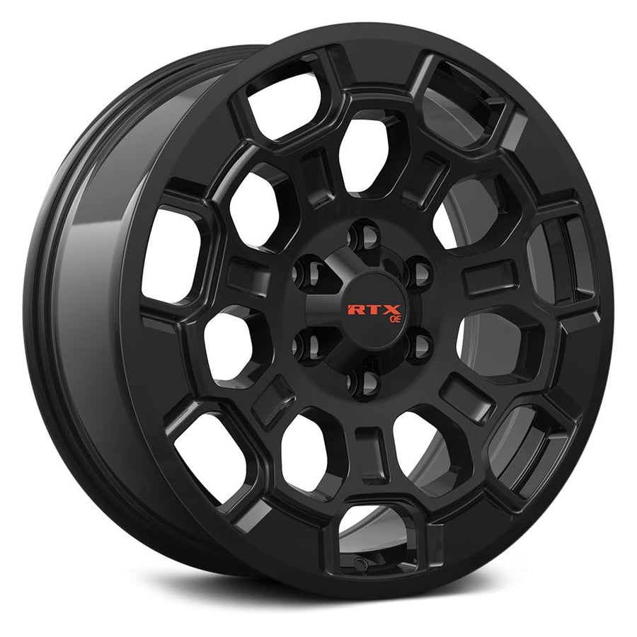 TY-03 RTX Custom Wheel - 20x9, 35 Offset, 6x139.7 Bolt Pattern, 95.1mm Hub - Satin Black Rim