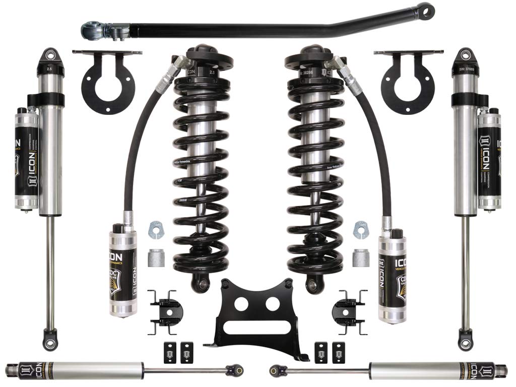 Stage 4 Coilover Conversion System, ICON 2.5-3" Lift Compatible with 2005-2016 Ford F250/F350, K63104