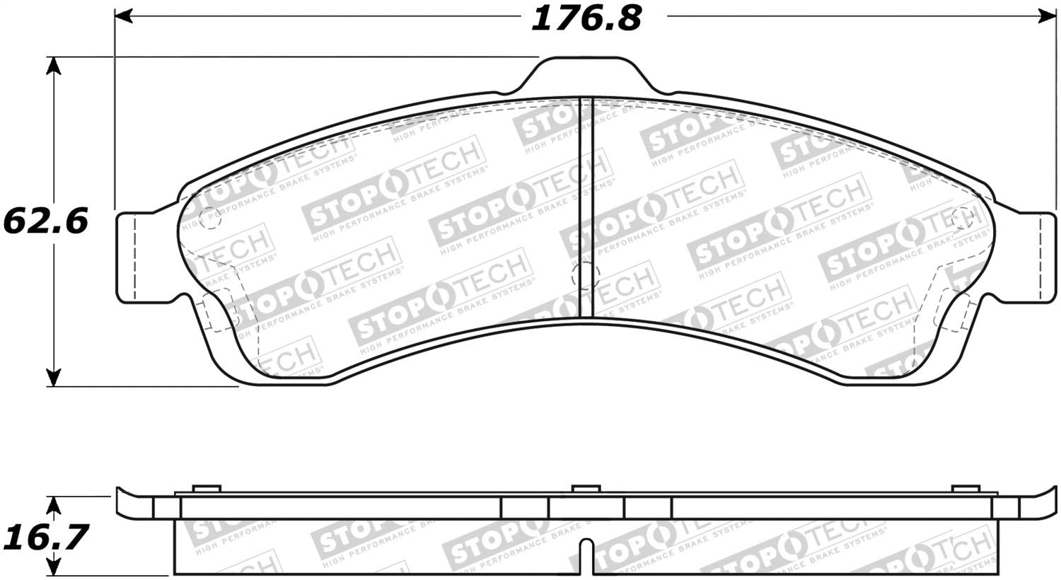 Street Select StopTech Brake Pads 305.08820