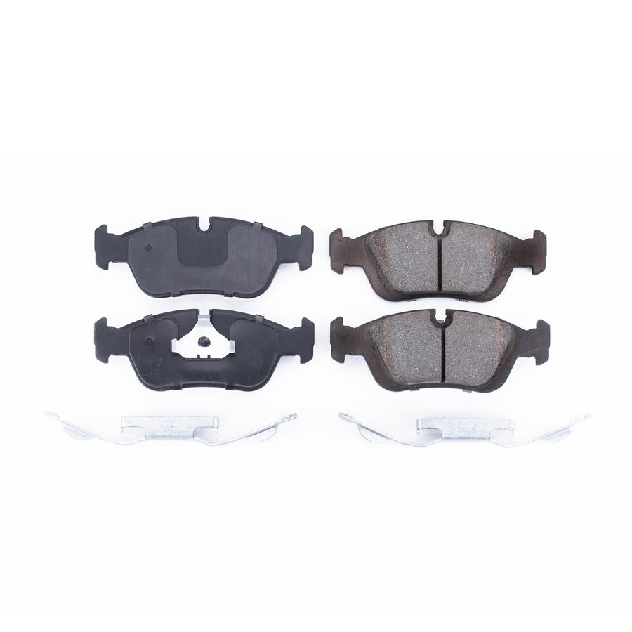 Power Stop Brake Kit Front For BMW 318i 1991-98 |318is 1991-98 |318ti 1995-98 |320i 2001-05 |323Ci 2000 |BMW 323i 1998-00 - Ceramic Brake Pads With Installation Hardware, 17-558