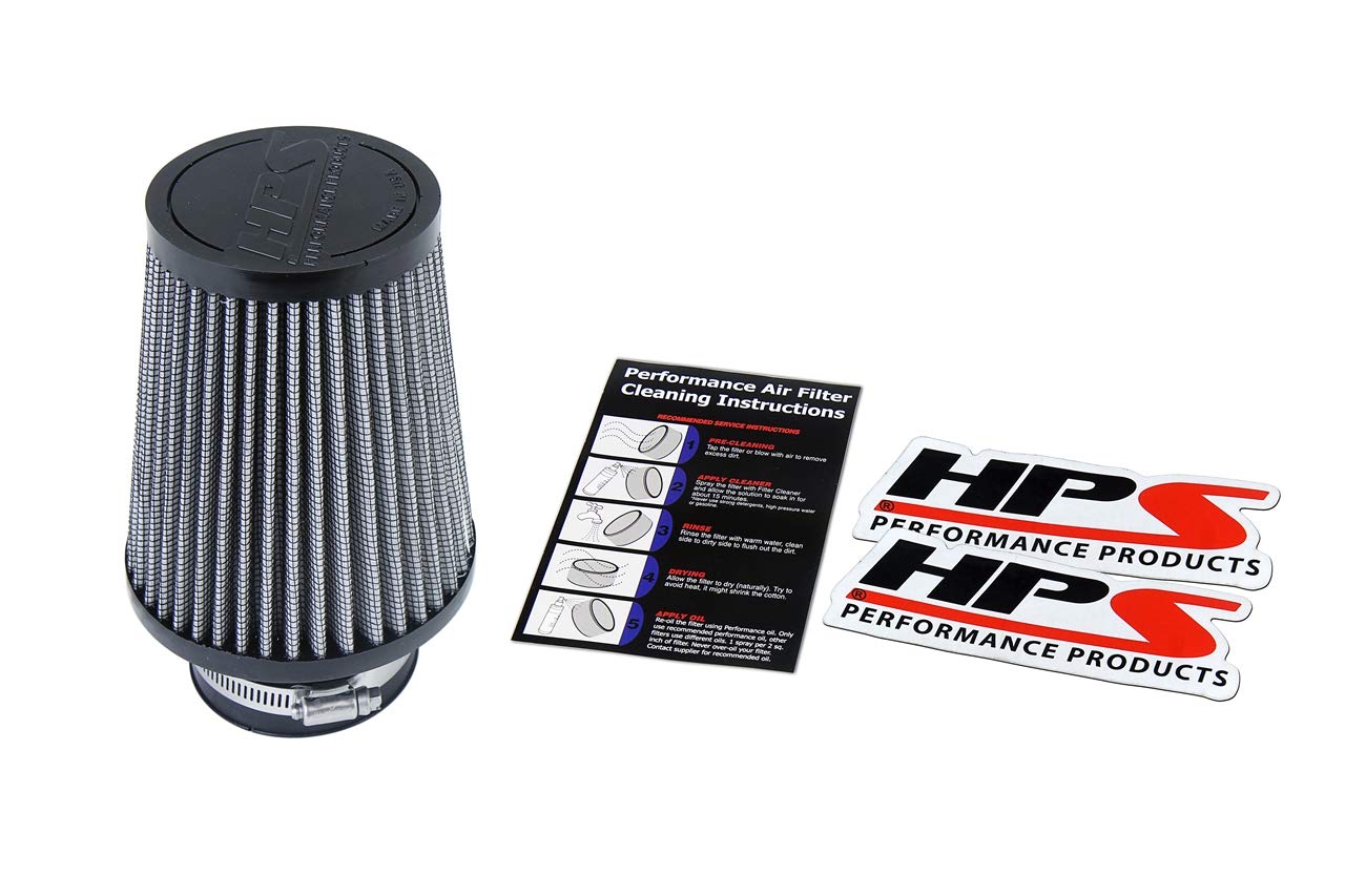 Performance HPS Air Filter 2.75" ID, 5.75" Element Length, 7.5" Overall Length, Gray, (HPS-4296)