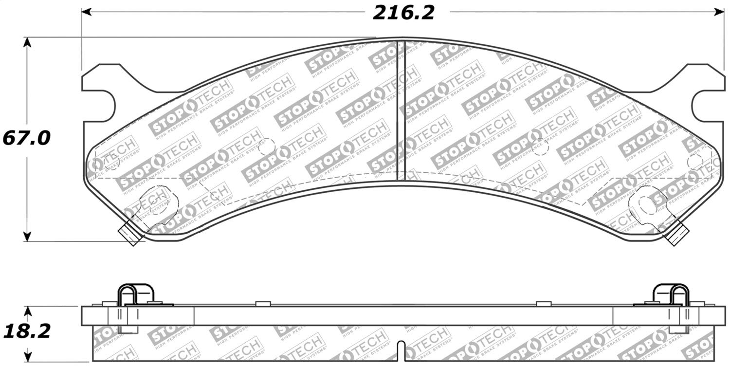 Brake Pads StopTech 305.07840 with Hardware Street Select