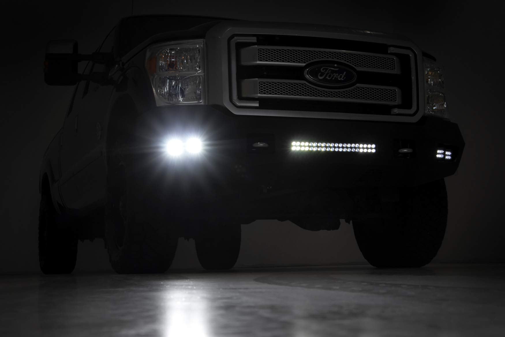 Rough Country LED Heavy Duty Front Bumper for 11-16 Ford Super Duty - 10783
