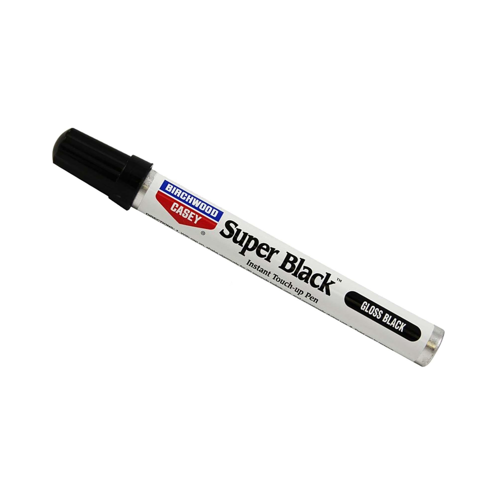 Birchwood Casey Fast-Drying Long-Lasting Super Black Touch-Up Pen for Deep Scratches and Worn Areas, GLOSS BLACK, 0.33 OUNCE