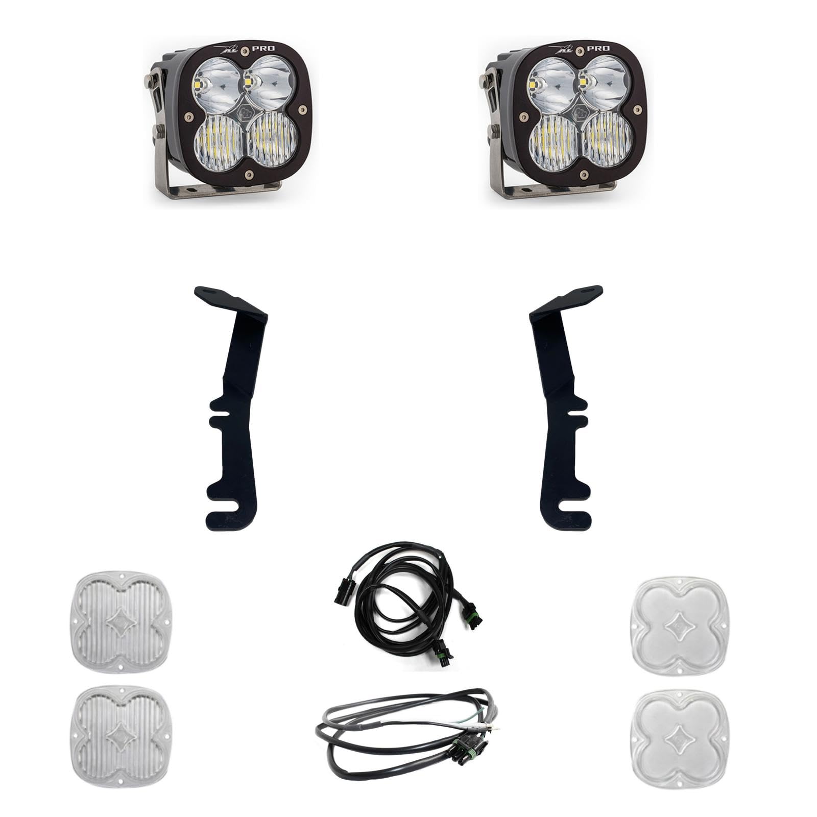 Baja Designs A-Pillar Light Kit XL Pro LED for Dodge RAM 1500 Rebel 2019-22, 1500 TRX 2021-23 Truck (Driving/Combo; Clear)