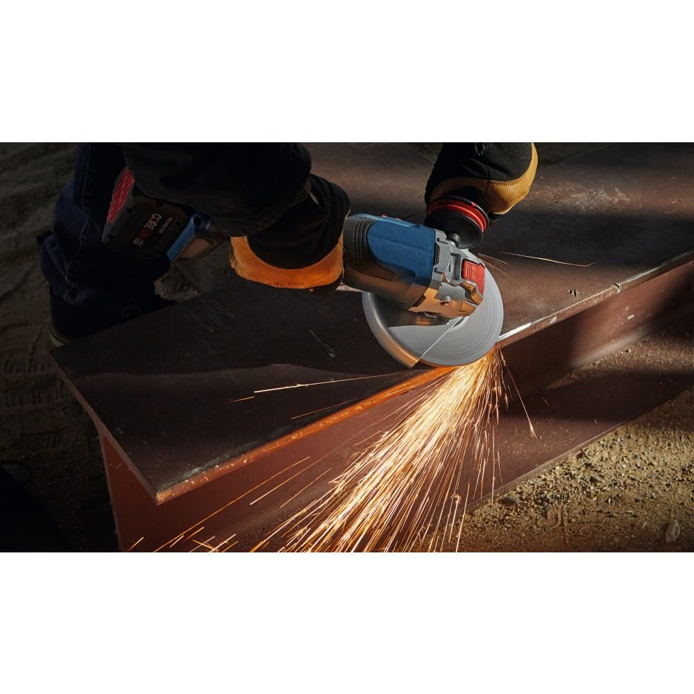 Bosch 18V GWX18V-13CB14 X-LOCK Connected-Ready 5 – 6 In. Angle Grinder Kit with (1) CORE18V® 8 Ah High Power Battery