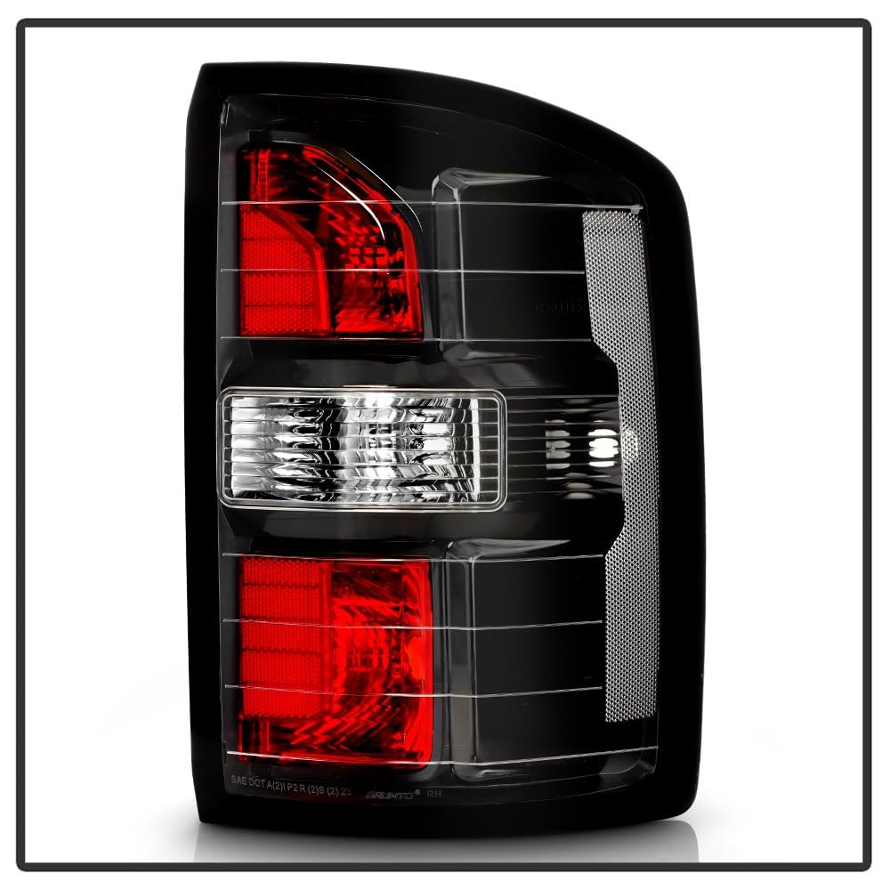 GMC Sierra 14-18 (Not Fit Denali) Spyder Halogen (Non Harness) Tail Light - Black