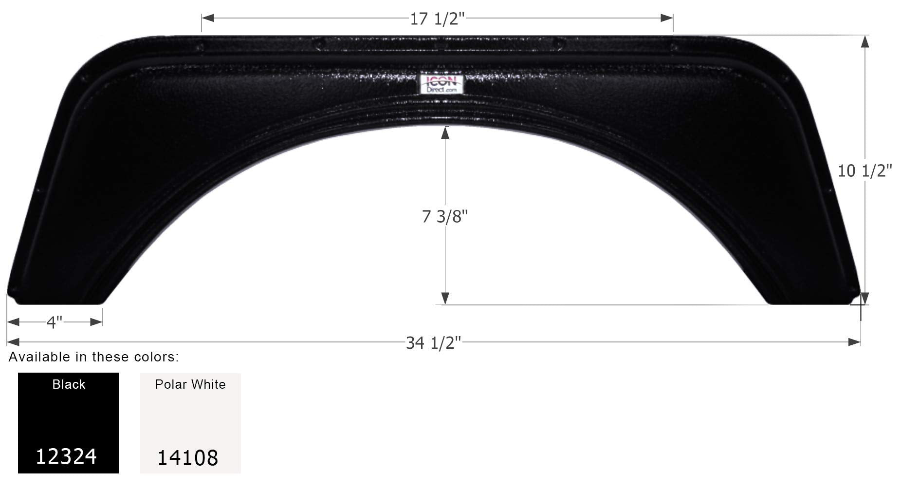 Fender Skirt ICON, Single, Skyline, FS2324, Black
