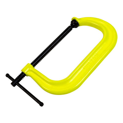 Hi-Vis Wilton C-Clamp, 8-1/4" Opening, 5" Throat, 6900 Lbs. Clamping Force (Model 408-SF)