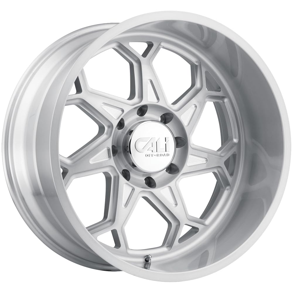 Brushed CALI OFF-ROAD SEVENFOLD Wheel with Painted (20 x 12. inches /6 x 135 mm, -51 mm Offset)