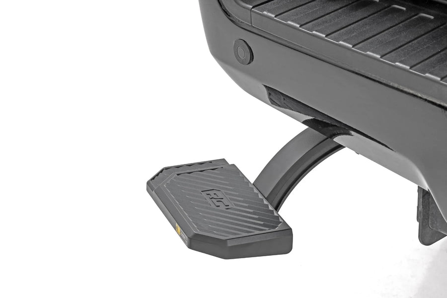 Rough Country Bed Step Retractable for Ford F-250/F-350 Super Duty (2017-2022) - Manual Pull Tailgate Step, Non-Slip Truck Step