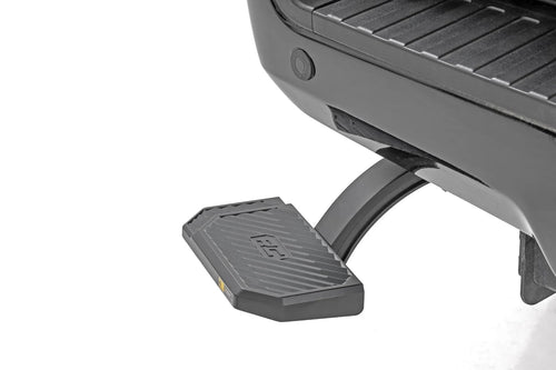 Rough Country Bed Step Retractable for Ford F-250/F-350 Super Duty (2017-2022) - Manual Pull Tailgate Step, Non-Slip Truck Step