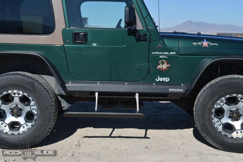 TJ Rock Slide Engineering 2 Door Step Sliders for Jeep Wrangler 1997-2006, BD-SS-100-TJ