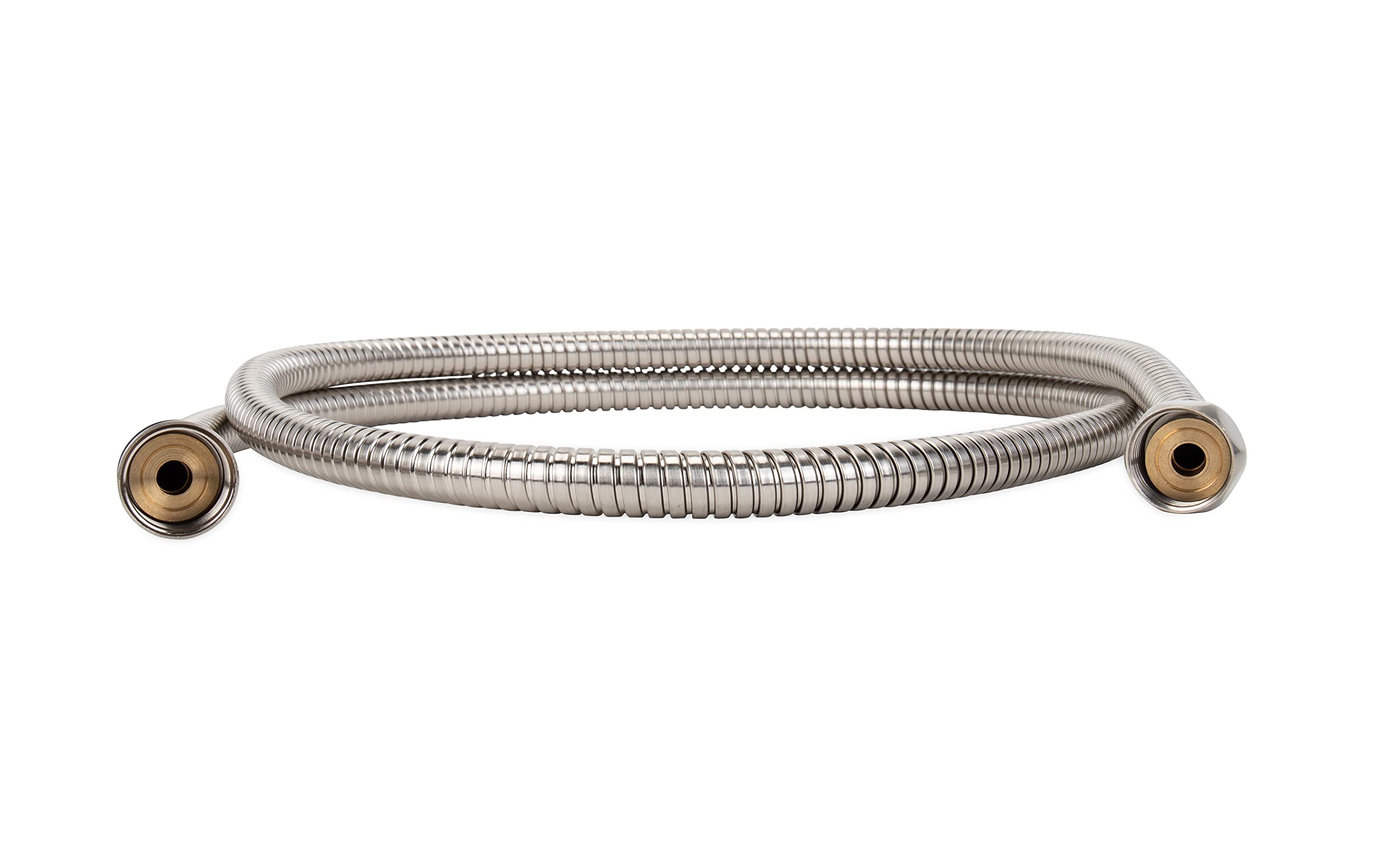 Flexible Camco RV/Marine Replacement Shower Hose | Reinforced Construction | Measures 60-Inches | Brushed Nickel (43748)