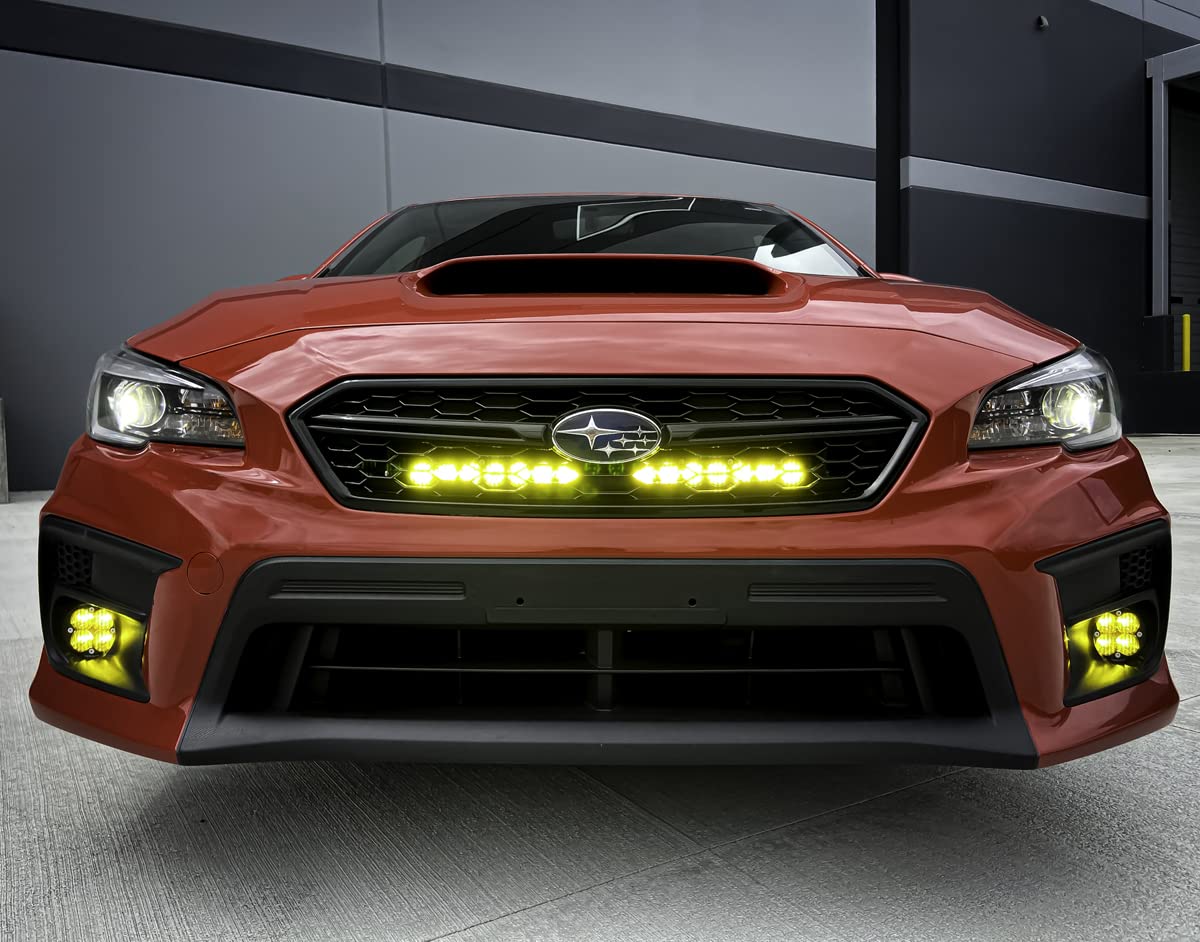 Baja Designs 20-inch S8 LED Bar Grille Light Kit for Subaru WRX/WRX STI 2018-21 (Driving/Combo; Amber)