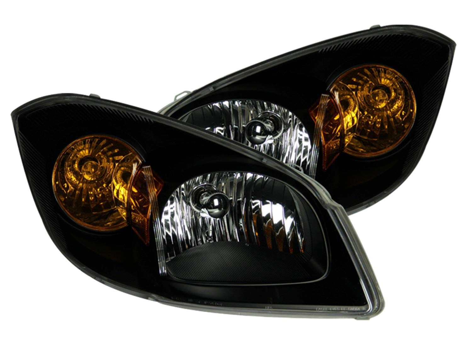 Chevrolet Cobalt Anzo USA 121154 Black Headlight Assembly - (Sold in Pairs)