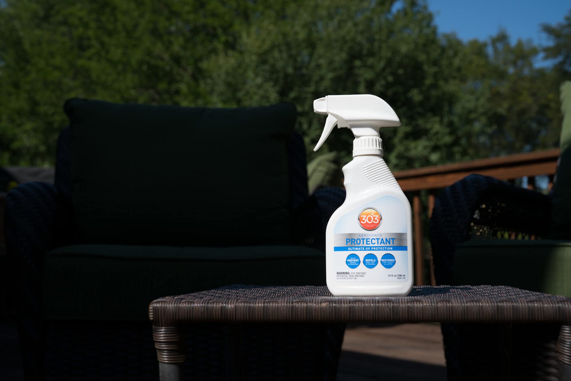 Aerospace Protectant Spray 303 Products, UV Protection, Repels Dust, Dirt, & Staining, Matte Finish, Restores Like-New Appearance, Outdoor Cleaning Supplies 10 Fl. Oz.