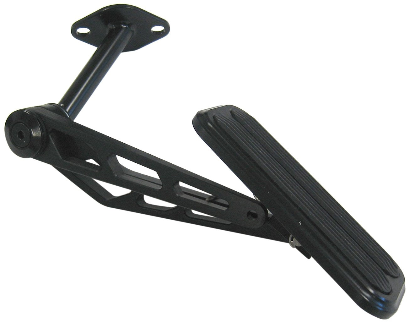 Black Billet Aluminum Lokar XBAG-6142 Throttle Pedal Assembly with Rubber for Nova
